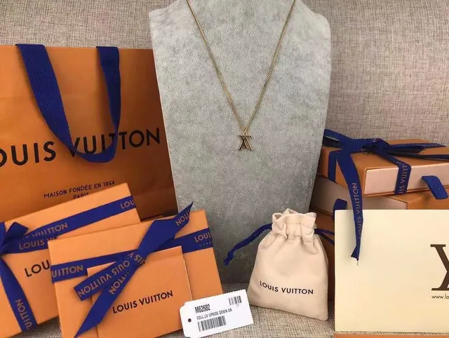 Louis Vuitton Monogram LV Pendant Necklace 6