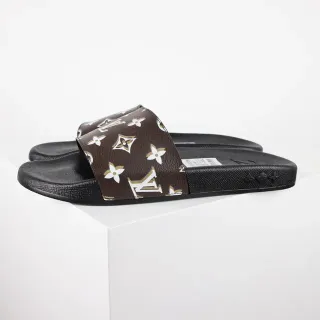 Louis Vuitton Sandalias Monograma Marrón y Negro