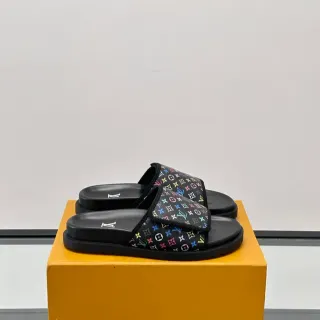 Louis Vuitton Monogram Print Mulas