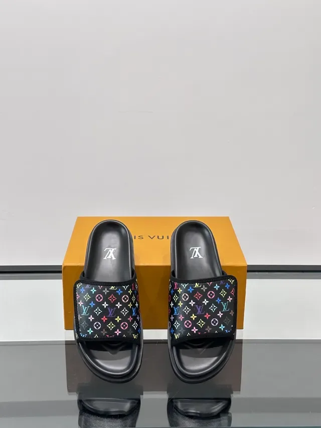 Louis Vuitton Monogram Print Slide Slippers 3