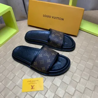Louis Vuitton Monogram স্ট্র্যাপ স্লাইড স্লিপার্স