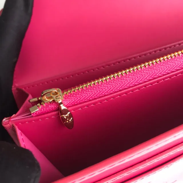 Louis Vuitton Monogram Vernis काला लंबा बटुआ 2