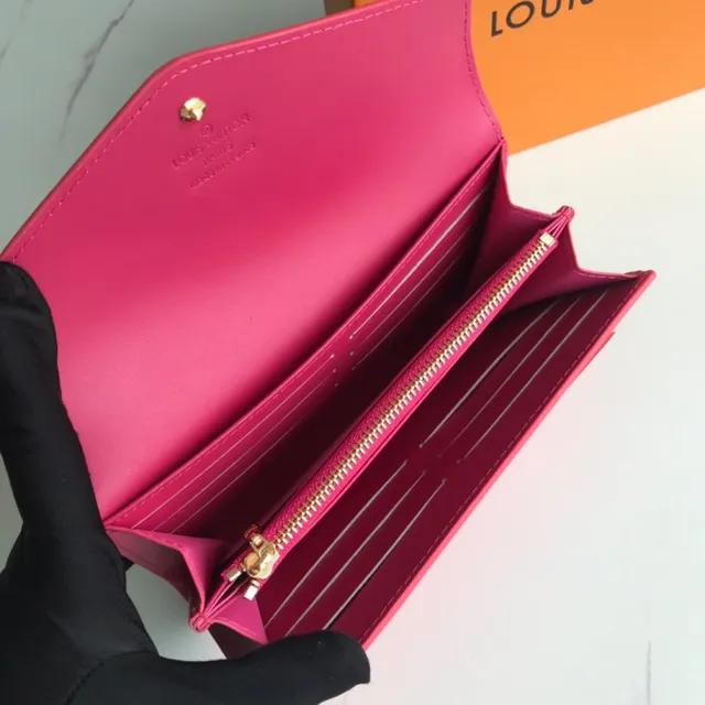 Louis Vuitton Monogram Vernis काला लंबा बटुआ 3