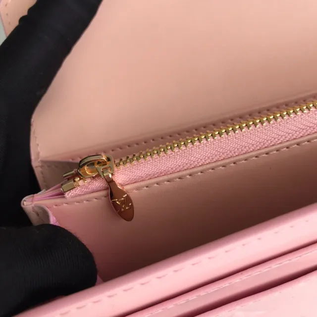 Louis Vuitton Monogram Vernis काला लंबा बटुआ 10
