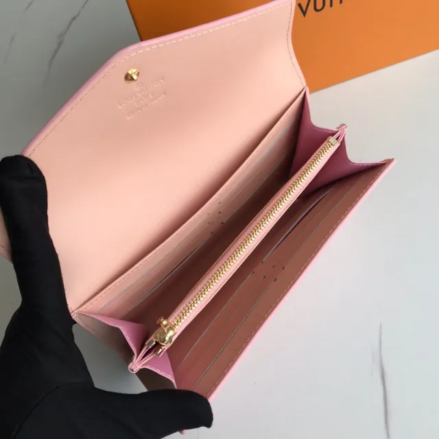 Louis Vuitton Monogram Vernis काला लंबा बटुआ 11