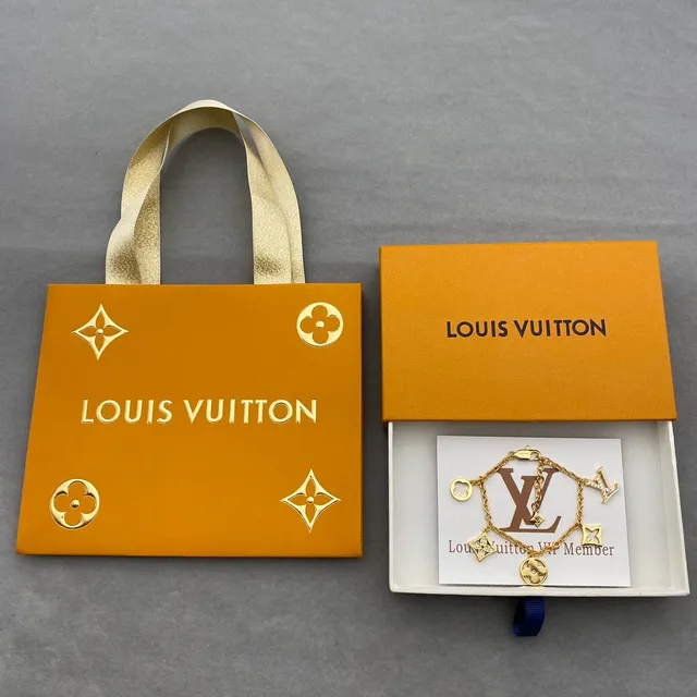 Louis Vuitton Multi-Charm Bracelet Gold Chain Bracelet 3