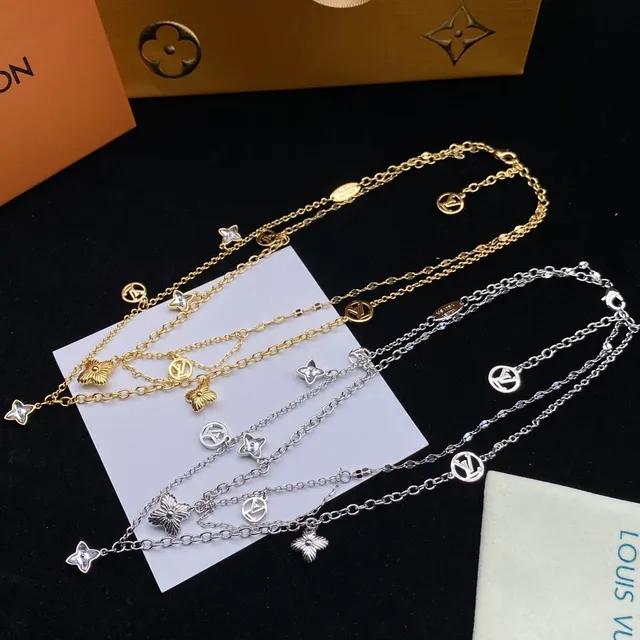 Louis Vuitton Multi-Charm Layered Chain Necklace 9