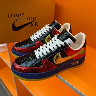 Louis Vuitton Zapatillas Lifestyle Multicolor Cuero Patentado Monogramadas