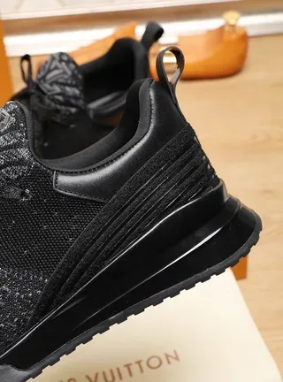 Louis Vuitton Run Away Black Knit Lifestyle Sneakers 4