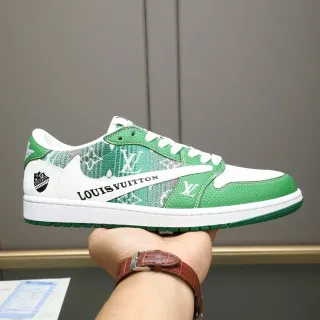 Louis Vuitton Run Away Zapatos Deportivos Verde y Blanco Monogram Lifestyle