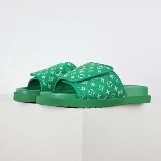 Louis Vuitton Run Away Monogram 绿色拖鞋