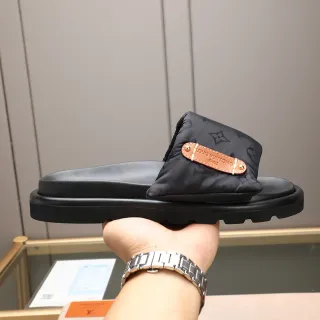 Louis Vuitton Run Away Monogram Padded Strap Slipper