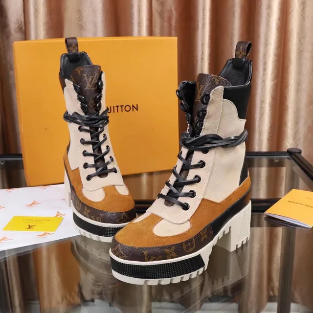 Louis Vuitton Run Away Monogram daim bottines 5