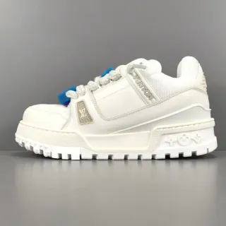 Louis Vuitton Run Away সাদা বেইজ প্ল্যাটফর্ম সোল Monogram-Molded Midsole মোটা স্নিকার