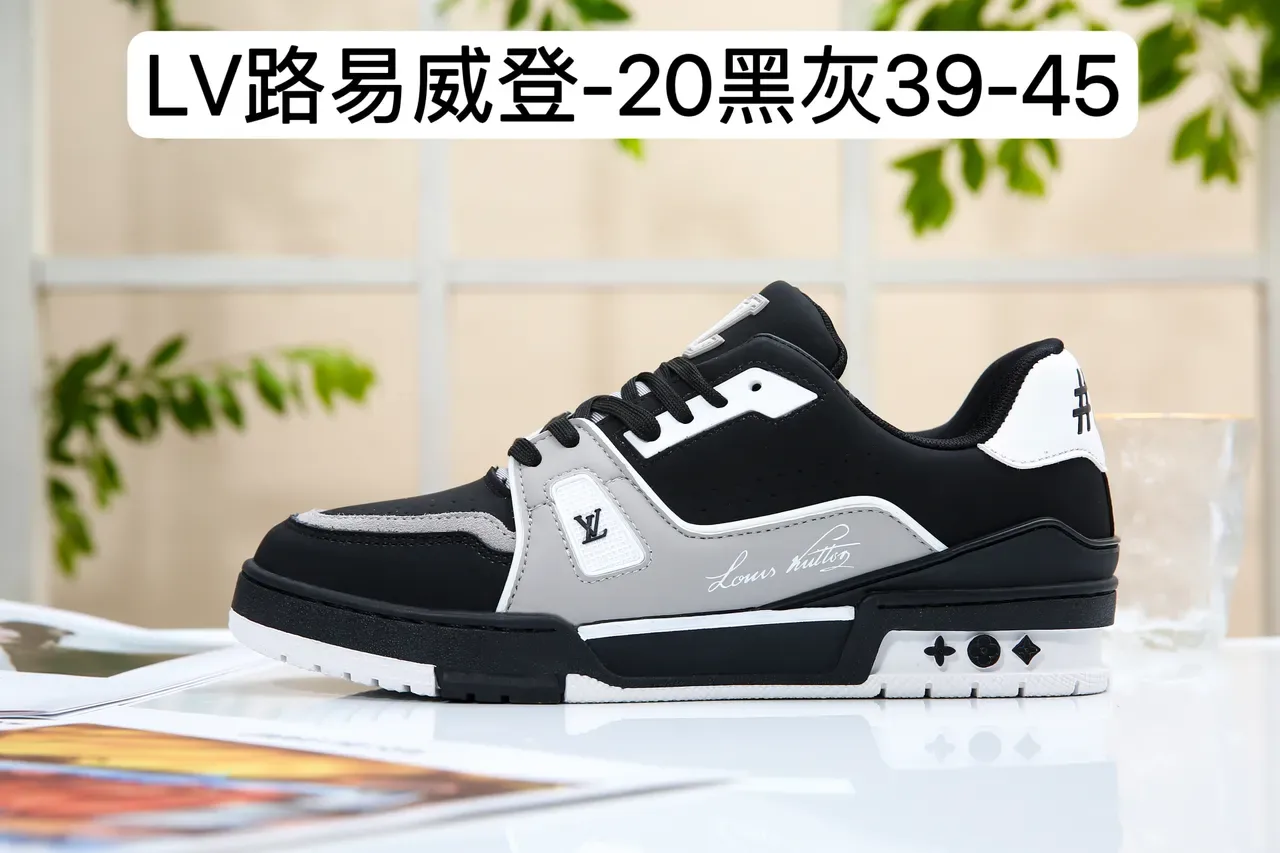 Louis Vuitton Run Away Branco Deep Navy Cinza Sneakers Lifestyle 14
