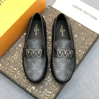 Louis Vuitton WW Loafers Monogram Cuero Negro y Gris