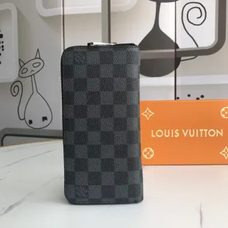 Louis Vuitton Zippy Wallet Damier Graphite Long Wallet