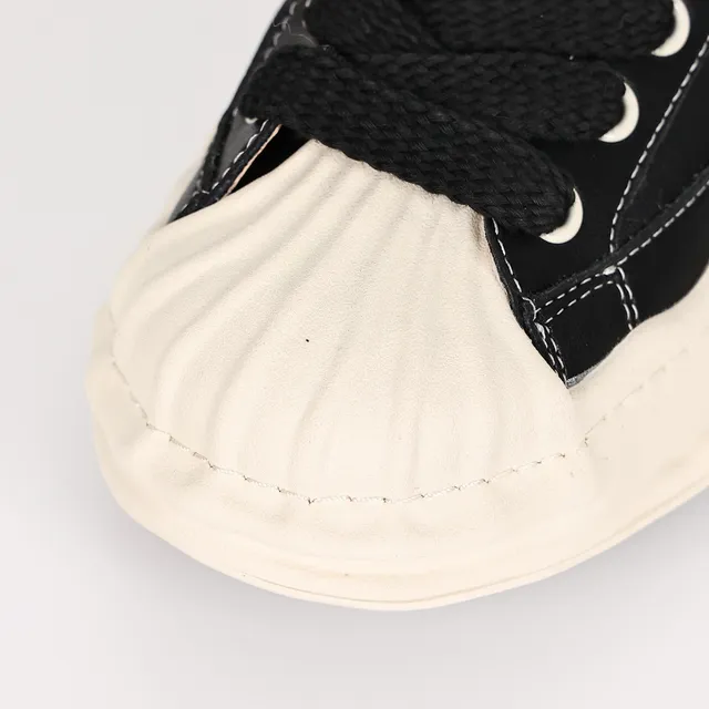 MMY Blakey Negro y crema con cuello de Shearling zapatillas lifestyle 5
