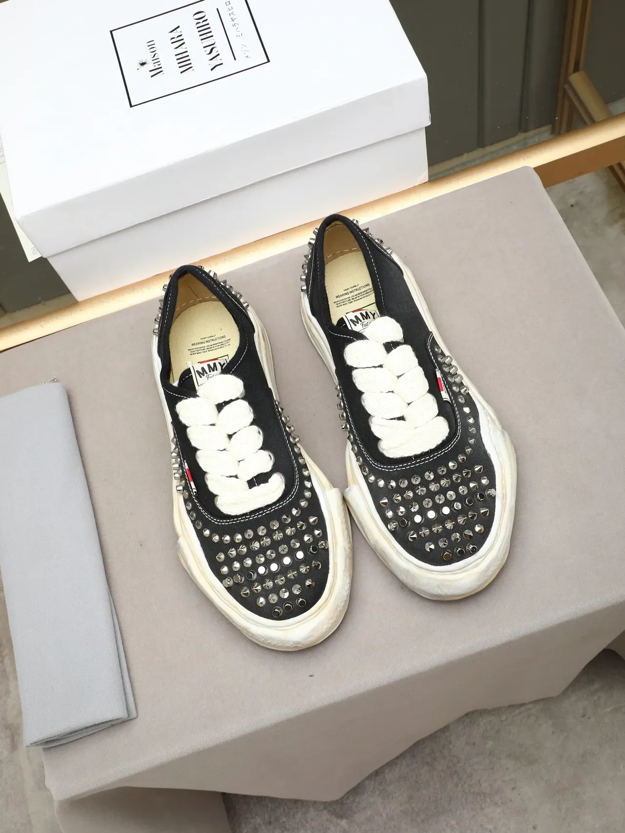 MMY Studded Canvas Low-Top Lifestyle Sneaker 3