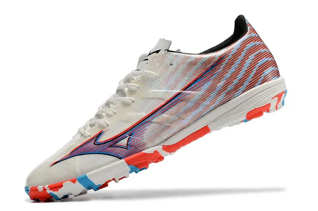 Mizuno Multicolor Lightweight Synthetic Upper Multi-Color Geometric Pattern Artificial-Grass Soccer Shoes 4