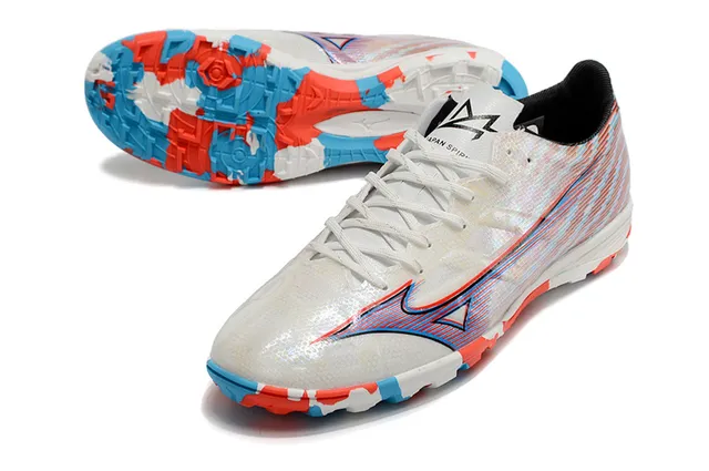 Mizuno Multicolor Lightweight Synthetic Upper Multi-Color Geometric Pattern Artificial-Grass Soccer Shoes 6