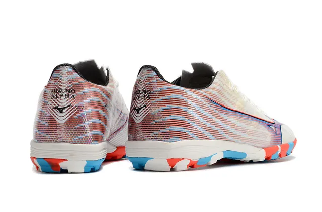 Mizuno Multicolor Lightweight Synthetic Upper Multi-Color Geometric Pattern Artificial-Grass Soccer Shoes 7