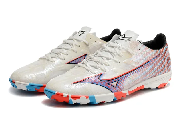 Mizuno Multicolor Lightweight Synthetic Upper Multi-Color Geometric Pattern Artificial-Grass Soccer Shoes 8