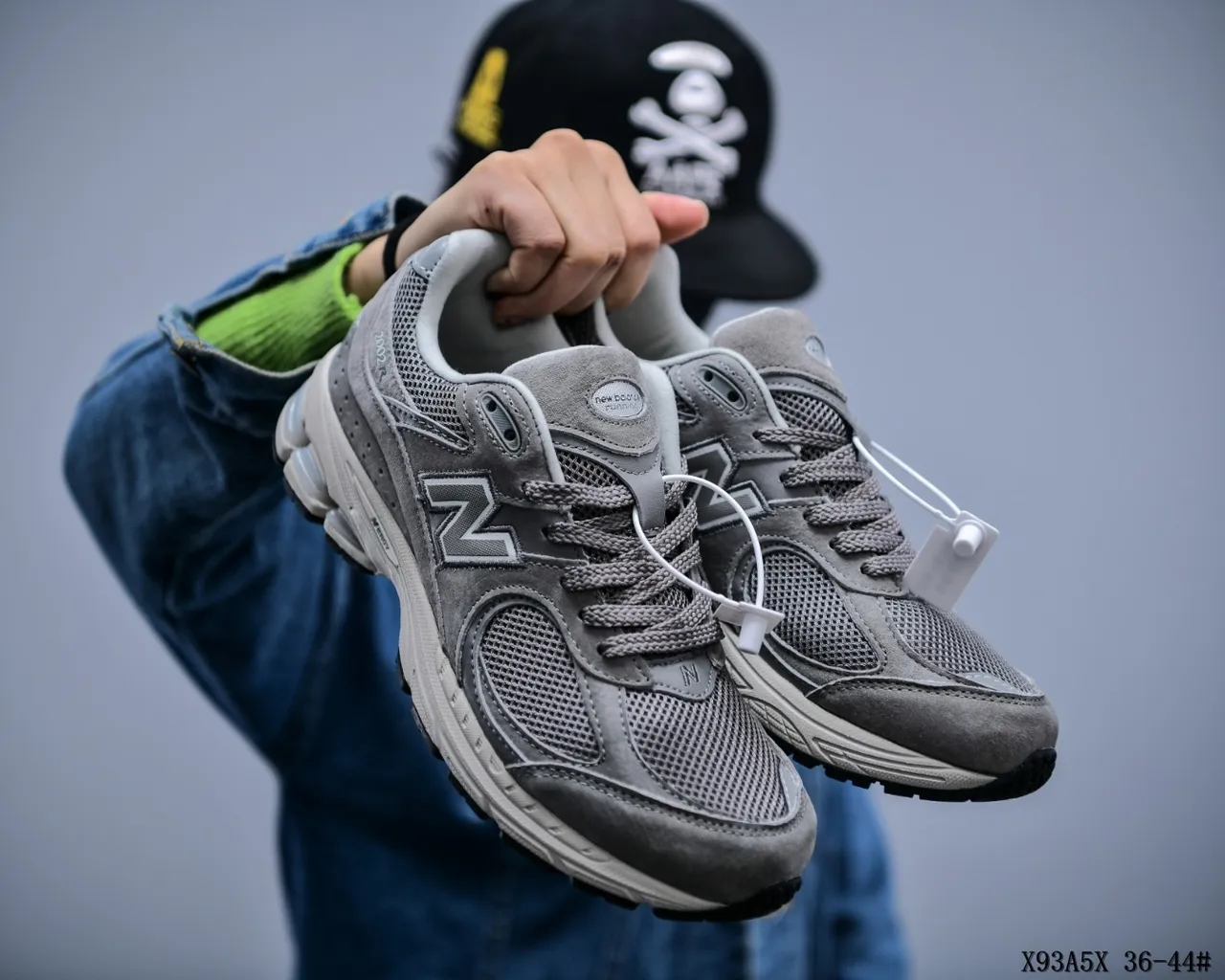 New Balance 2002R Gray Mesh and Suede Lifestyle Sneakers 5
