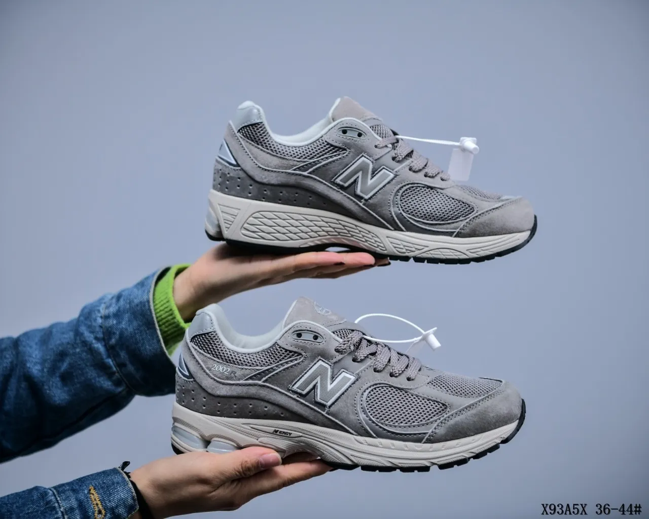 New Balance 2002R Gray Mesh and Suede Lifestyle Sneakers 7