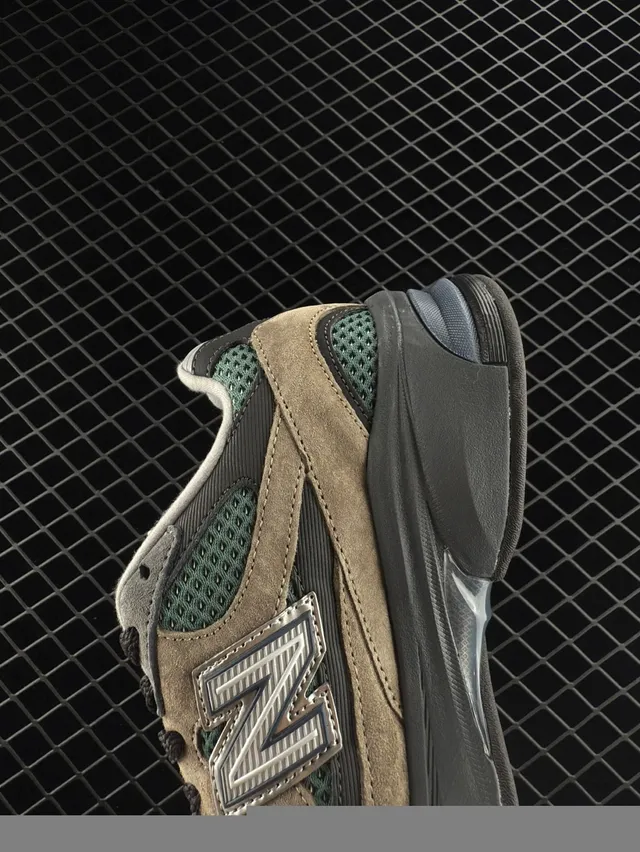 New Balance 2002R Taupe and Teal Green Chunky Sneakers 4