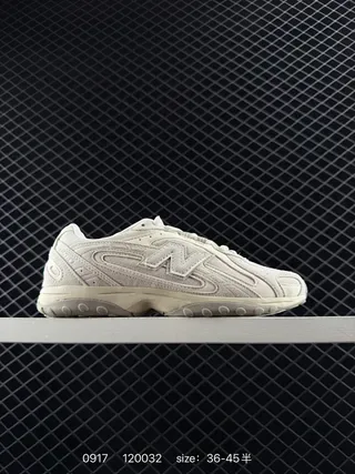 New Balance 2041 بيج ريترو رنر سيلويت مونوكروم سويد-ميش علوي حذاء رياضي أسلوب حياة 2