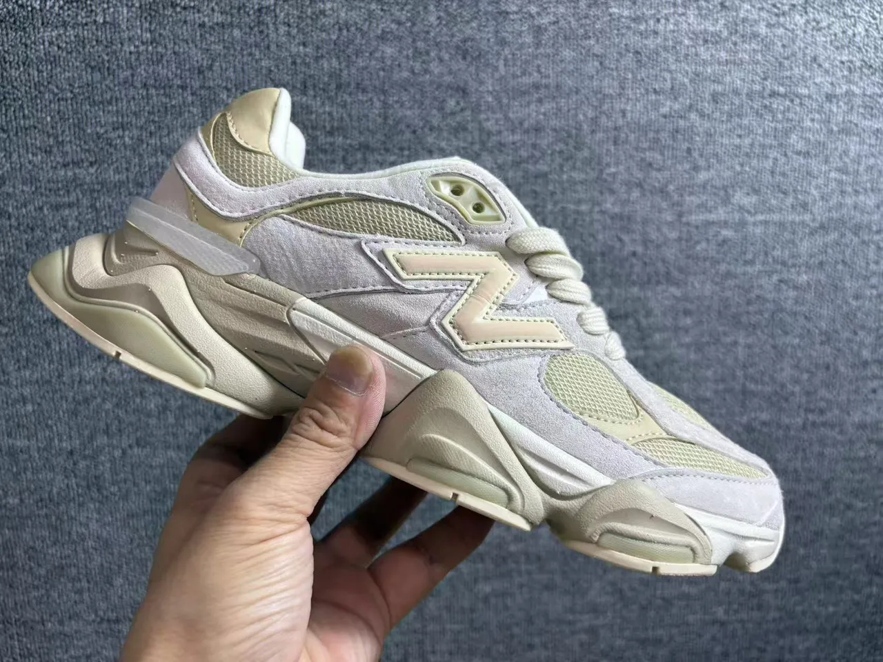 New Balance 9060 Beige Chunky Sneakers 5