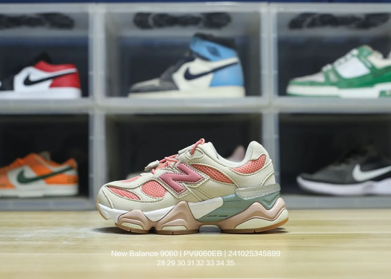 New Balance 9060 beige gris marine sneakers chunky 14