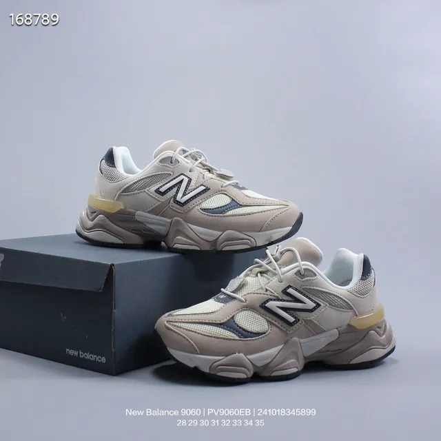 New Balance 9060 beige gris marine sneakers chunky 20