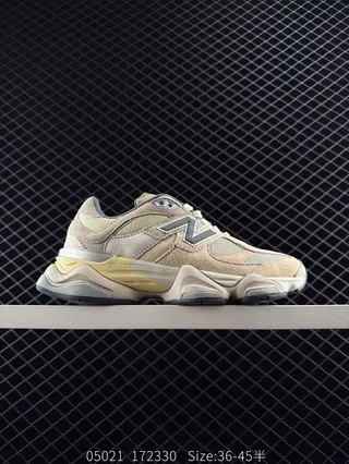 New Balance 9060 zapatillas con suela gruesa beige y amarillo 2