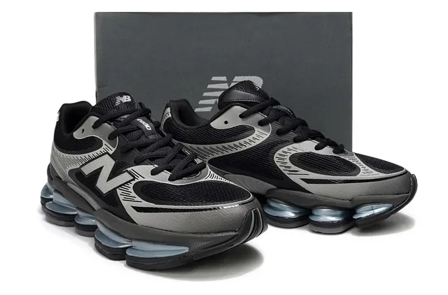 New Balance 9060 Black Gray Light Blue Lifestyle Sneakers 5