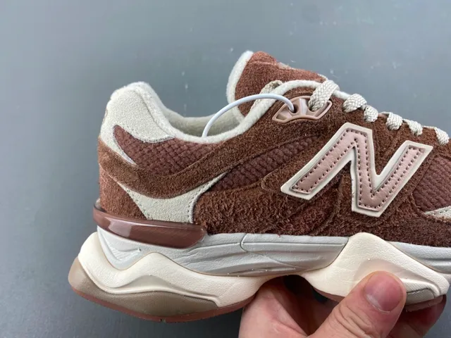New Balance 9060 Brown and Beige Chunky Sneakers 3