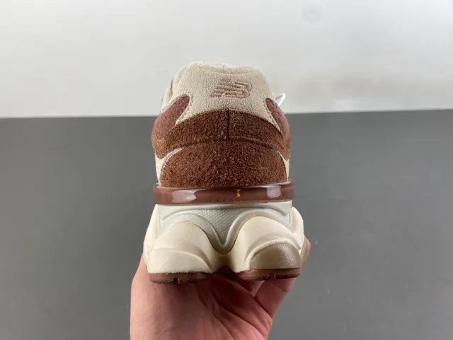 New Balance 9060 Brown and Beige Chunky Sneakers 4