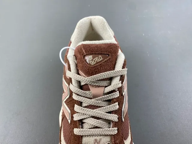 New Balance 9060 Brown and Beige Chunky Sneakers 6