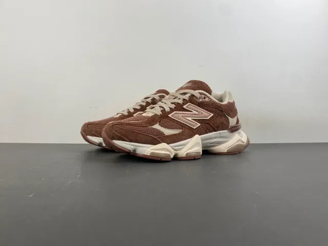New Balance 9060 Brown and Beige Chunky Sneakers 10