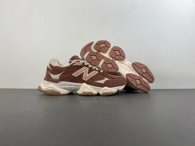New Balance 9060 Brown and Beige Chunky Sneakers 12