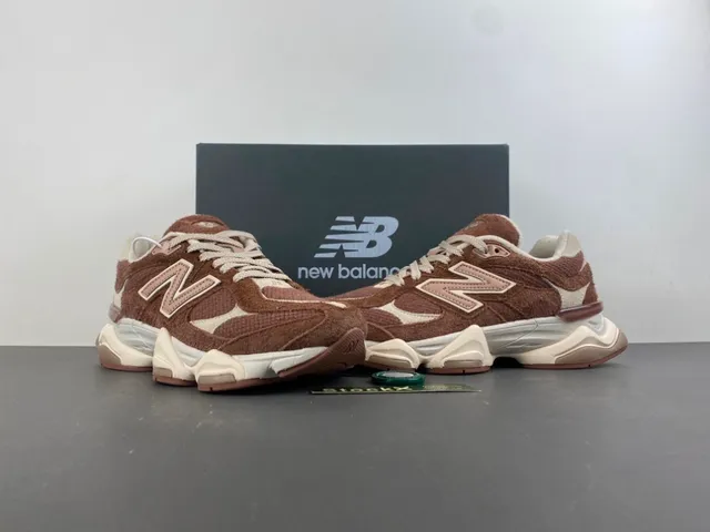 New Balance 9060 Brown and Beige Chunky Sneakers 13