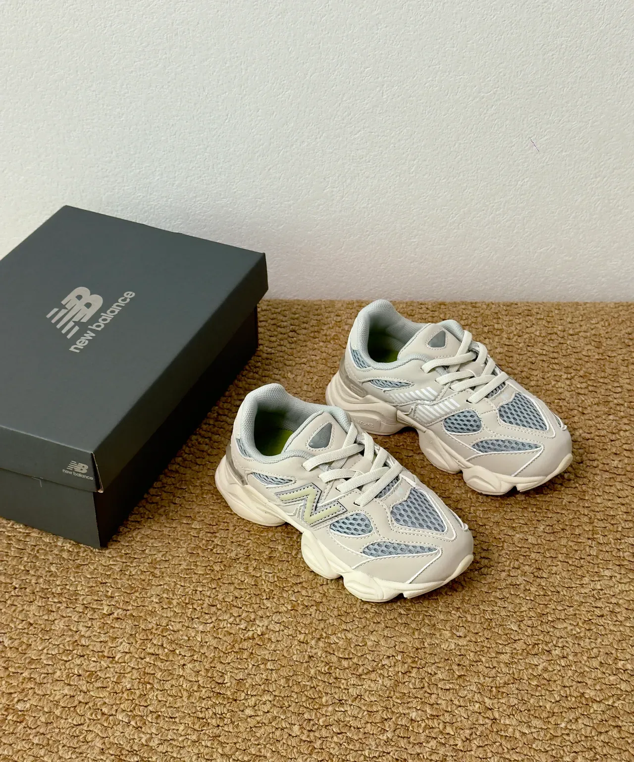 New Balance 9060 Gray Black Chunky Sneakers 4