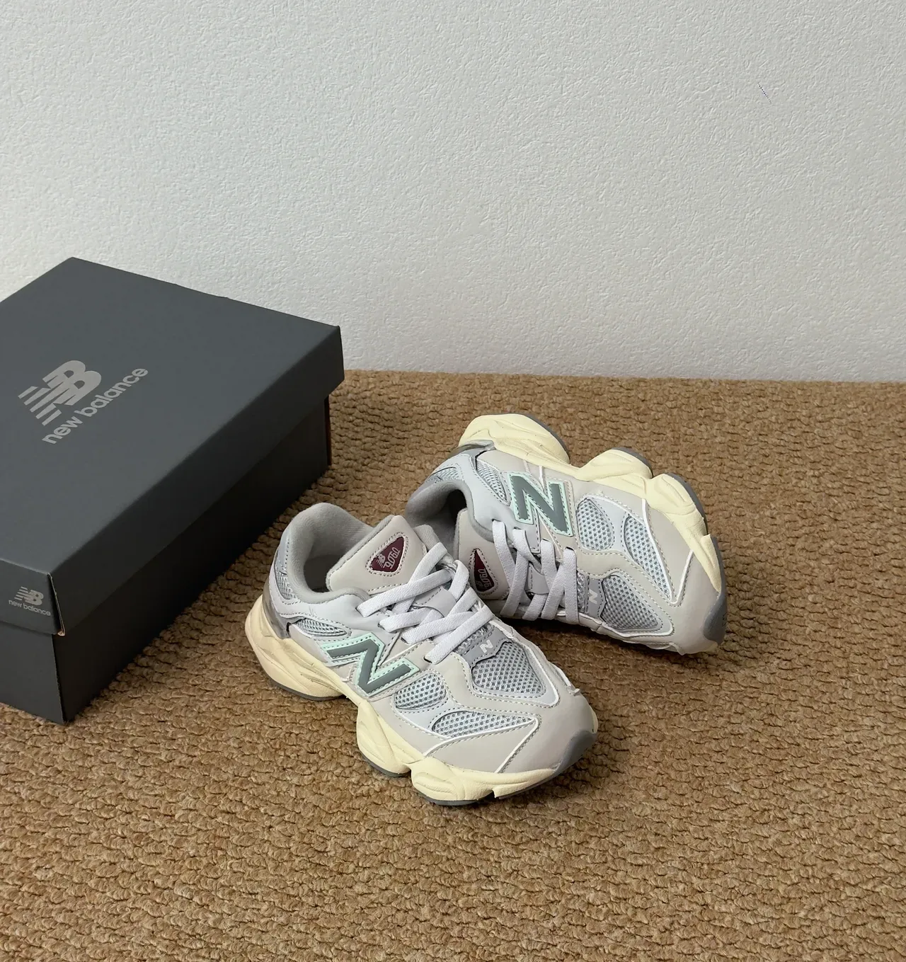 New Balance 9060 Gray Black Chunky Sneakers 14