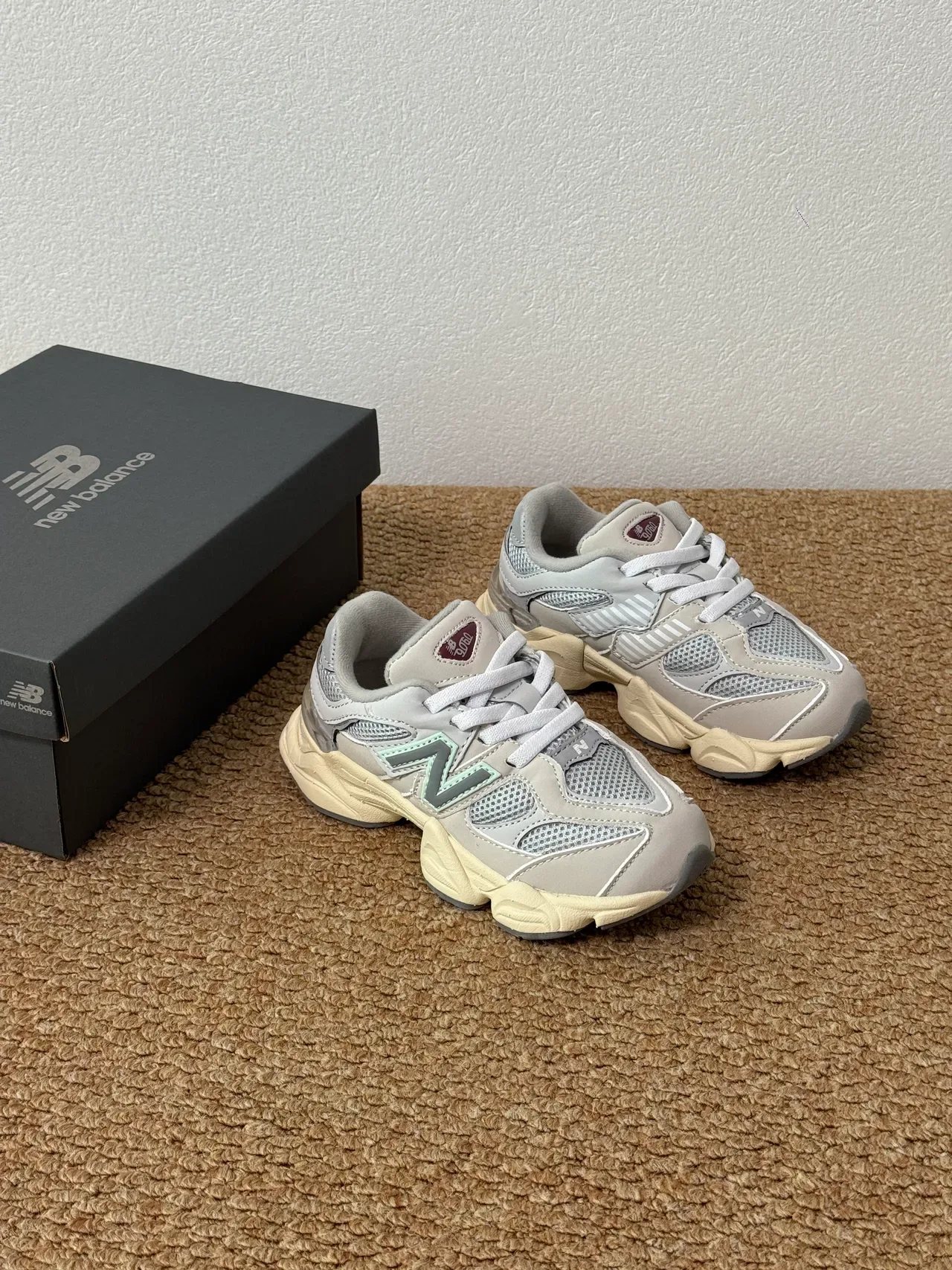 New Balance 9060 Gray Black Chunky Sneakers 15