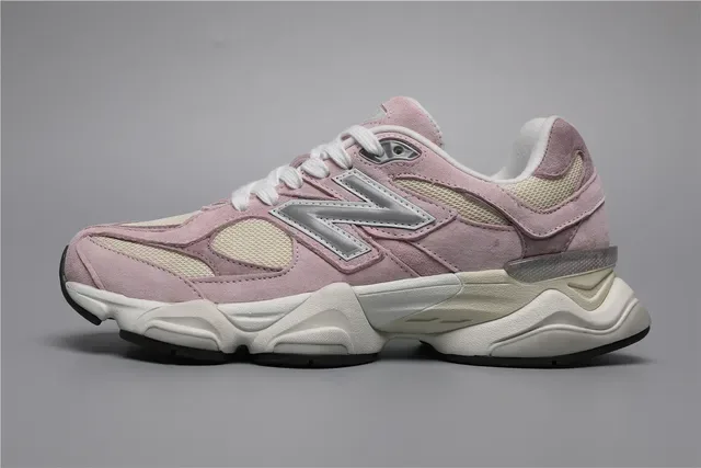 New Balance 9060 حذاء رياضي بألوان وردي فاتح وبنفسجي وكريمي للستايل الحياتي 9