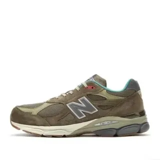 New Balance 棕蓝色多材质鞋面 ENCAP 缓震中底 生活方式运动鞋