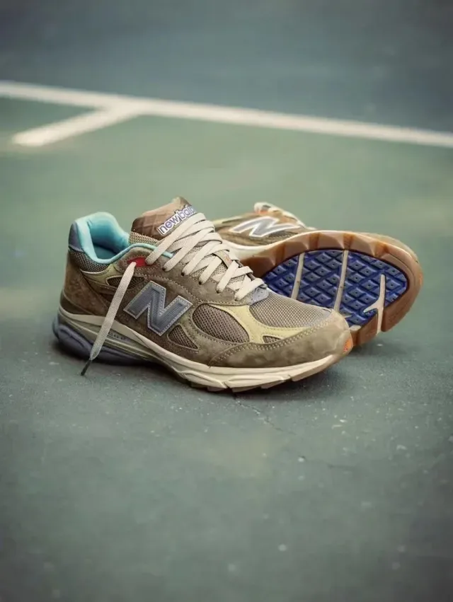 New Balance Chaussures Lifestyle Marron Bleu Upper Multi-Matériau ENCAP Semelle Intermédiaire 3