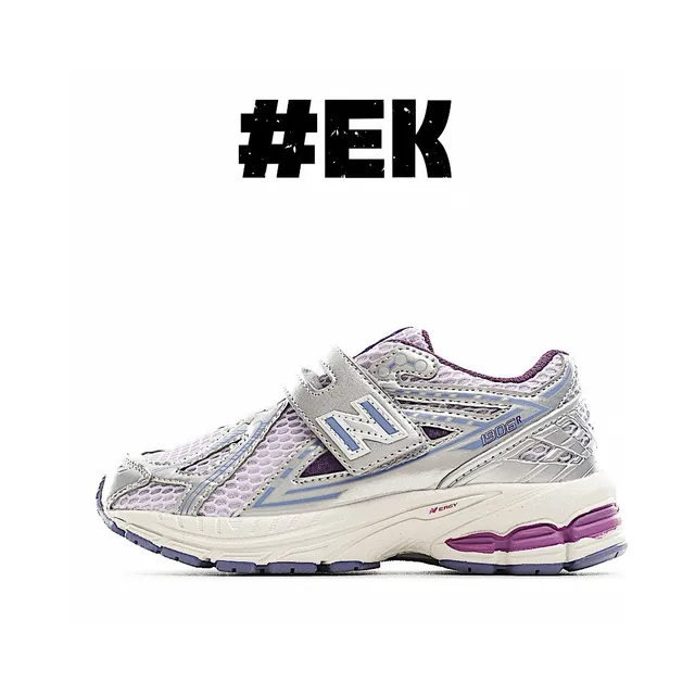 New Balance أحذية جري رمادي وردي شبكي اصطناعي 21