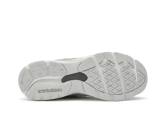 New Balance Cinza Branco Suede E Malha Sola Chunky Tênis Lifestyle 5